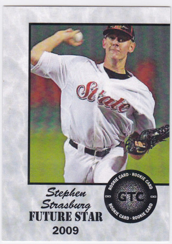 2009 GTC Baseball Stephen Strasburg Future Stars Light Uniform RC