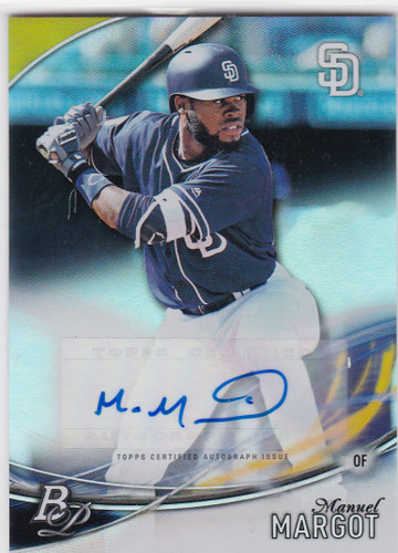 2016 Bowman Platinum #TPA-MM Manuel Margot Auto San Diego Padres