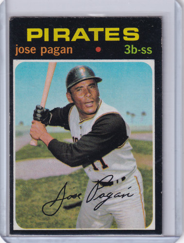 1971 Topps Baseball #282 Jose Pagan - Pittsburgh Pirates