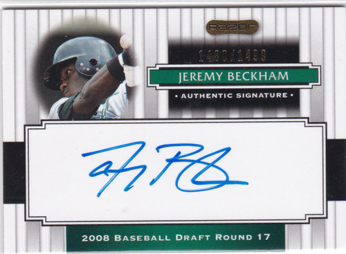 2008 Razor #157 Jeremy Beckham Auto 1480/1499