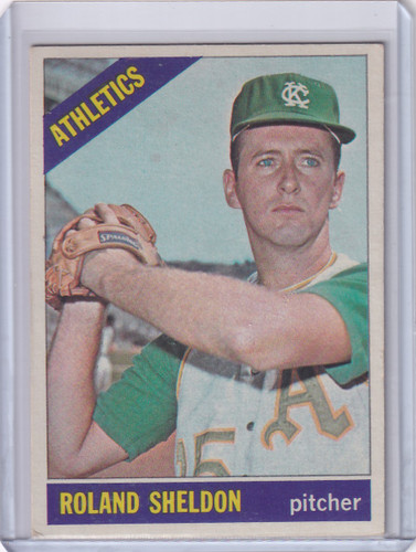 1966 Topps Baseball #18 Roland Sheldon - Kansas City Athletics