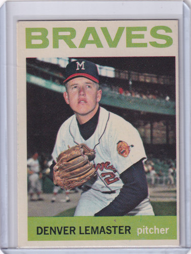 1964 Topps Baseball #152 Denver LeMaster - Milwaukee Braves