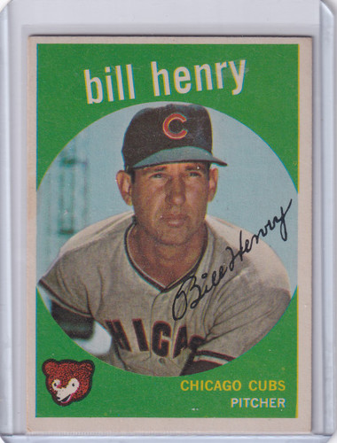 1959 Topps Baseball #46 Bill Henry - Chicago Cubs
