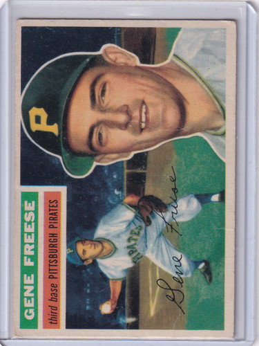 1956 Topps #46 Gene Freese - Pittsburgh Pirates DP