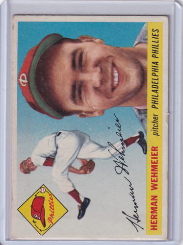 1955 Topps #29 Herman Wehmeier - Philadelphia Phillies