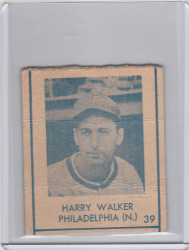 1948 R346 Blue Tint #39 Harry Walker Philadelphia Phillies