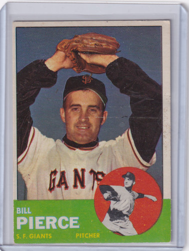1963 Topps 50 Billy Pierce - San Francisco Giants