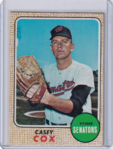1968 Topps Baseball #66 Casey Cox - Washington Senators