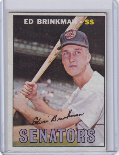 1967 Topps Baseball #311 Ed Brinkman - Washington Senators