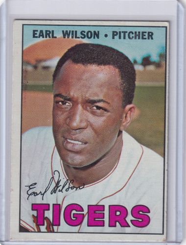 1967 Topps Baseball #305 Earl Wilson - Detroit Tigers