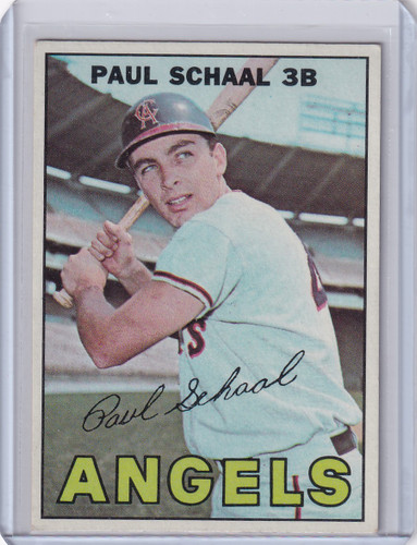 1967 Topps Baseball #58a Paul Schaal - California Angels