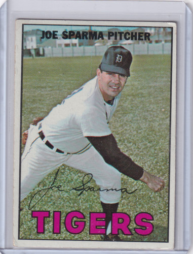 1967 Topps Baseball #13 Joe Sparma - Detroit Tigers