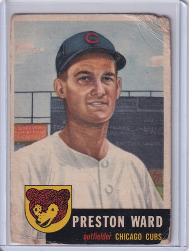 1953 Topps Baseball #173 Preston Ward - Chicago Cubs