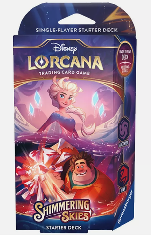 Disney Lorcana: Shimmering Skies Amethyst and Ruby Starter Deck