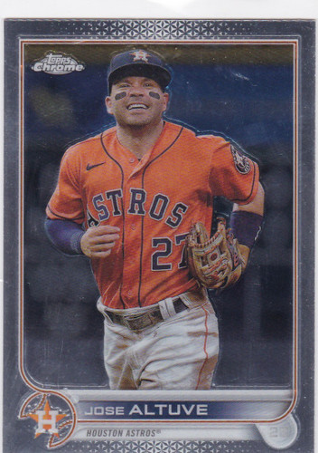 2022 Topps Chrome #6 Jose Altuve Base card Houston Astros