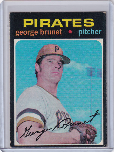 1971 Topps Baseball #73 George Brunet - Pittsburgh Pirates