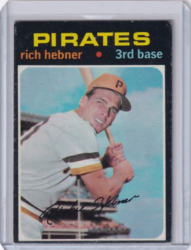 1971 Topps Baseball #212 Richie Hebner - Pittsburgh Pirates
