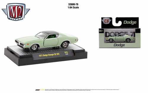 M2 Machines 1:64 Detroit Muscle Release 79 1971 Dodge Charger SE 383