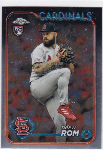 2024 Topps Chrome #195 Drew Rom RC St Louis Cardinals