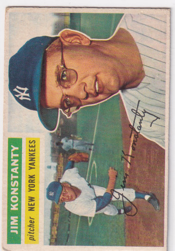 1956 Topps #321 Jim Konstanty - New York Yankees