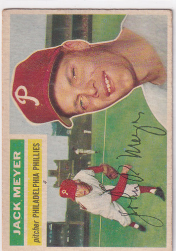 1956 Topps #269 Jack Meyer - Philadelphia Phillies RC