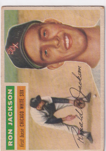 1956 Topps #186 Ron H. Jackson - Chicago White Sox