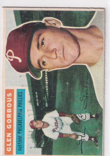 1956 Topps #174 Glen Gorbous - Philadelphia Phillies RC