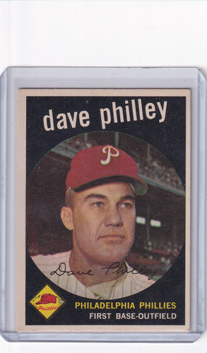 1959 Topps Baseball #92 Dave Philley - Philadelphia Phillies