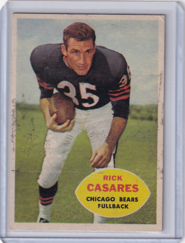 1960 Topps Football # 13 Rick Casares - Chicago Bears