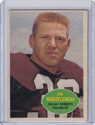 1960 Topps Football # 33 Ed Modzelewski UER - Dallas Cowboys