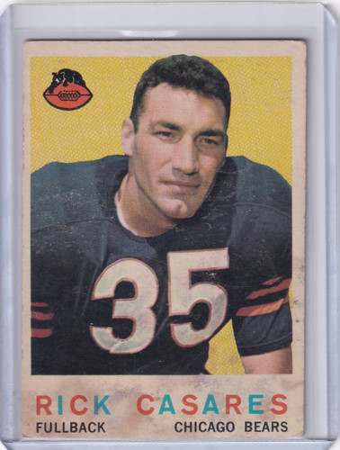 1959 Topps Football # 120 Rick Casares - Chicago Bears