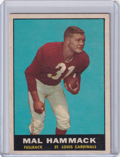 1961 Topps Football #117 Mal Hammack - St. Louis Cardinals