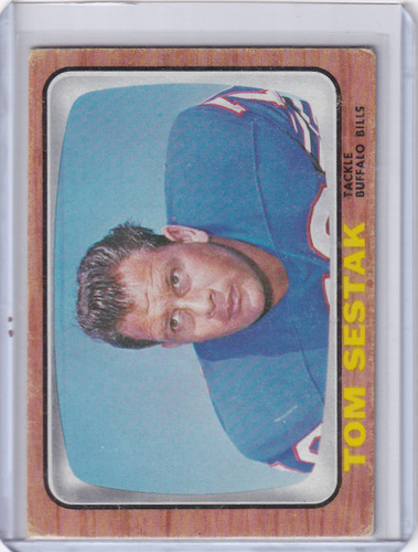 1966 Topps Football #28 Tom Sestak - Buffalo Bills