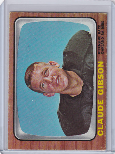 1966 Topps Football #110 Claude Gibson - Oakland Raiders