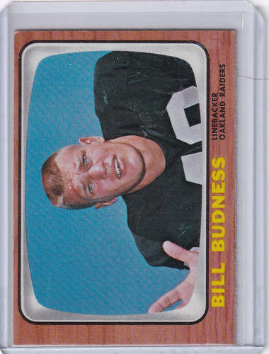 1966 Topps Football #105 Bill Budness - Oakland Raiders