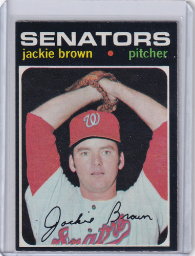 1971 Topps Baseball #591 Jackie Brown - Washington Senators RC