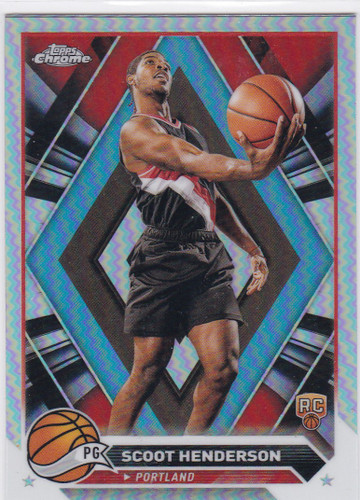 2024 Topps Chrome #60 Scoot Henderson RC Portland Trailblazers