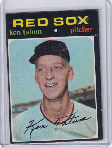 1971 Topps Baseball #601 Ken Tatum - Boston Red Sox