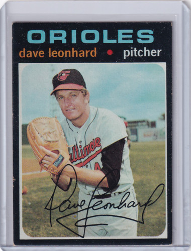 1971 Topps Baseball #716 Dave Leonhard - Baltimore Orioles