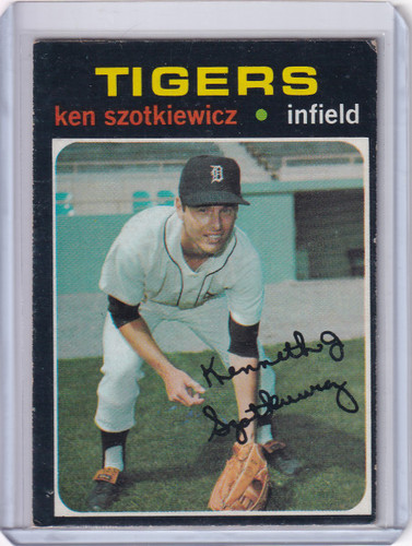 1971 Topps Baseball #749 Ken Szotkiewicz - Detroit Tigers RC