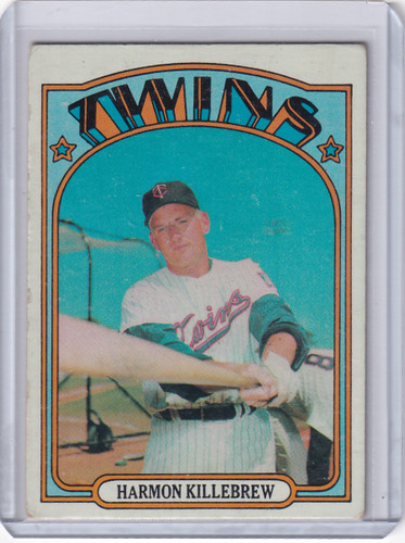1972 Topps Baseball #51 Harmon Killebrew - Minnesota Twins