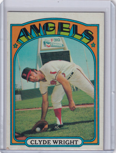 1972 Topps Baseball #55 Clyde Wright - California Angels