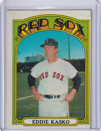 1972 Topps Baseball #218 Eddie Kasko MGR - Boston Red Sox