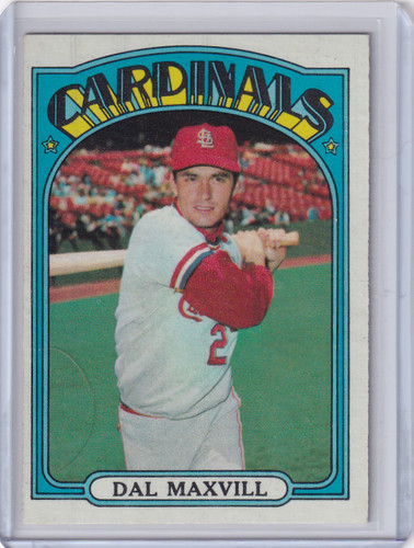 1972 Topps Baseball #206 Dal Maxvill - St. Louis Cardinals