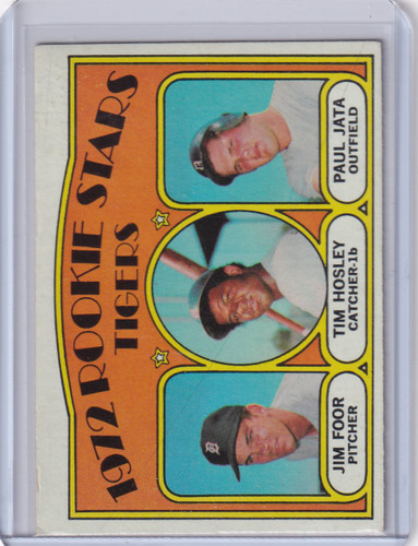 1972 Topps Baseball #257 Tigers 1972 Rookie Stars Foor / Hosley / Jata
