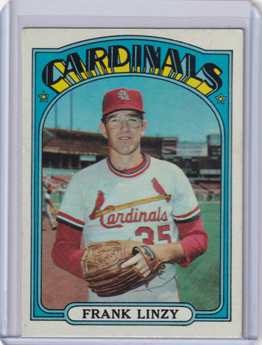 1972 Topps Baseball #243 Frank Linzy - St. Louis Cardinals