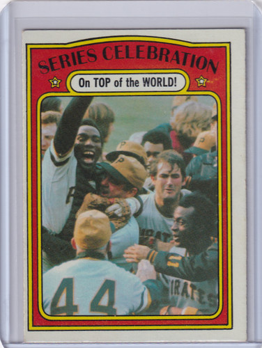 1972 Topps Baseball #230 Series Celebration - Pittsburgh Pirates