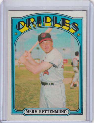 1972 Topps Baseball #235 Merv Rettenmund - Baltimore Orioles