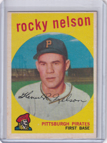 1959 Topps Baseball #446 Rocky Nelson - Pittsburgh Pirates