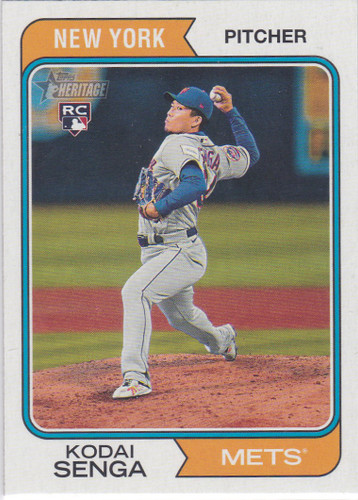 2023 Topps Hertitage #622 Kodai Senga RC New York Mets